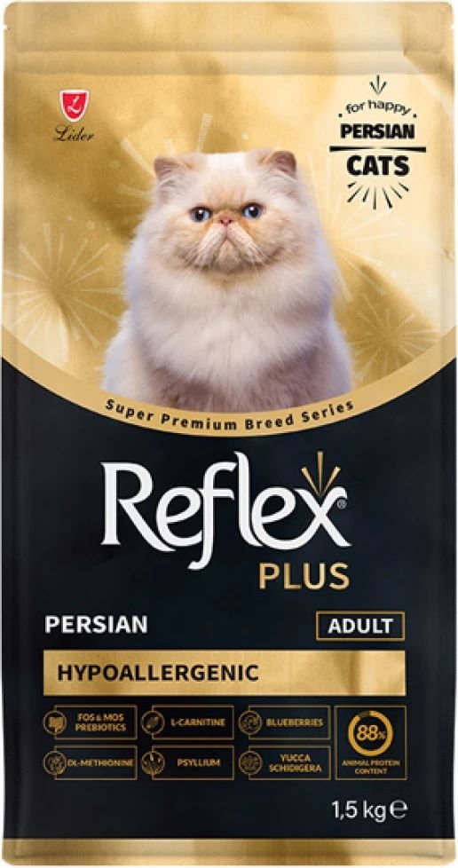 REFLEX PLUS ΤΡΟΦΗ ΓΑΤΑΣ REFLEX PLUS BREED PERSIAN ADULT CAT HYPOALLERGENIC (1,5KG)