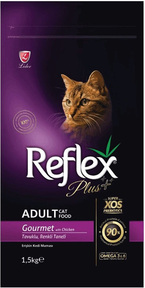 REFLEX PLUS ΤΡΟΦΗ ΓΙΑ ΓΑΤΕΣ REFLEX PLUS CAT ADULT GOURMET MULTICOLOUR (1,5KG)