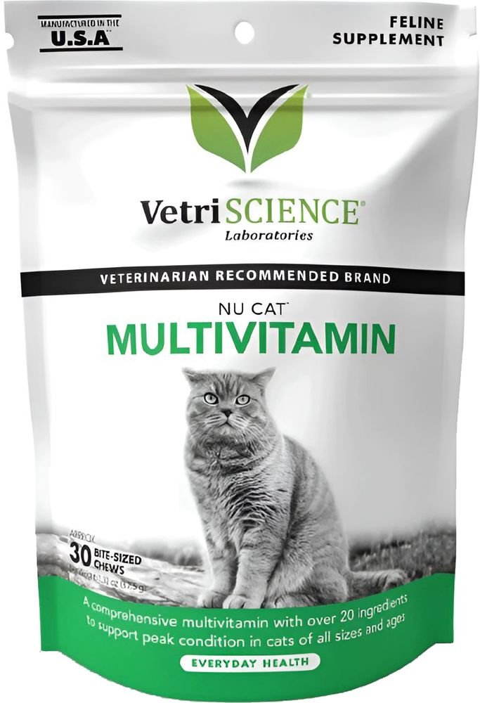 VET EXPERT ΣΥΜΠΛΗΡΩΜΑ ΔΙΑΤΡΟΦΗΣ VETRISCIENCΕ NU CAT MULTIVITAMIN (30ΤΜΧ)