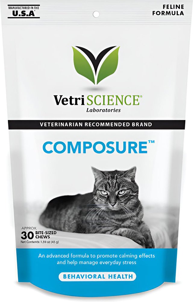 VET EXPERT ΣΥΜΠΛΗΡΩΜΑ ΔΙΑΤΡΟΦΗΣ VETRISCIENCE COMPOSURE FELINE 30 BITE SIZED (30ΤΜΧ)