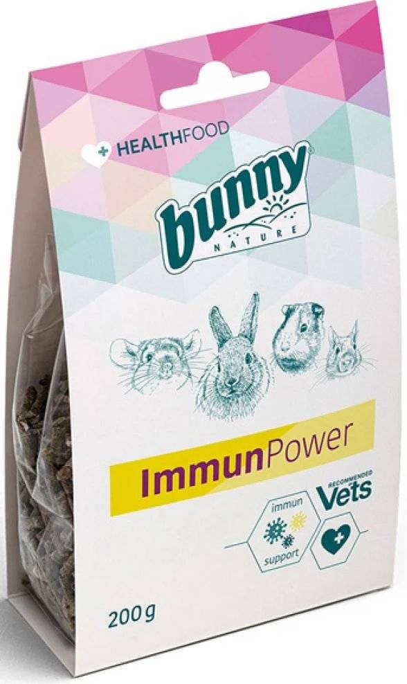 ΣΥΜΠΛΗΡΩΜΑΤΙΚΗ ΤΡΟΦΗ BUNNY NATURE IMMUNPOWER (200GR)