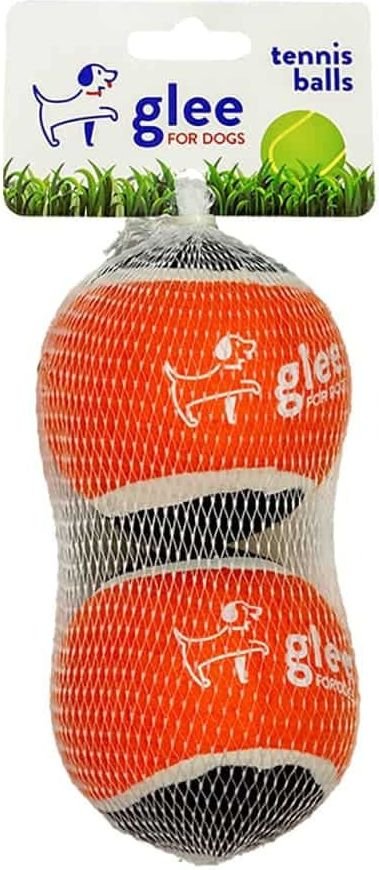 GLEE ΠΑΙΧΝΙΔΙ GLEE TENNIS BALLS ΠΟΡΤΟΚΑΛΙ ΜΑΥΡΟ 7,5CM (2ΤΜΧ)