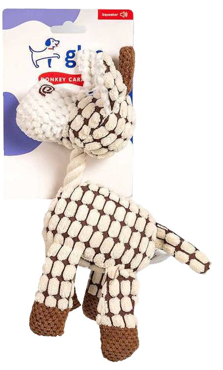 GLEE ΠΑΙΧΝΙΔΙ GLEE DONKEY CARAMEL SQUEAKY (20CM)