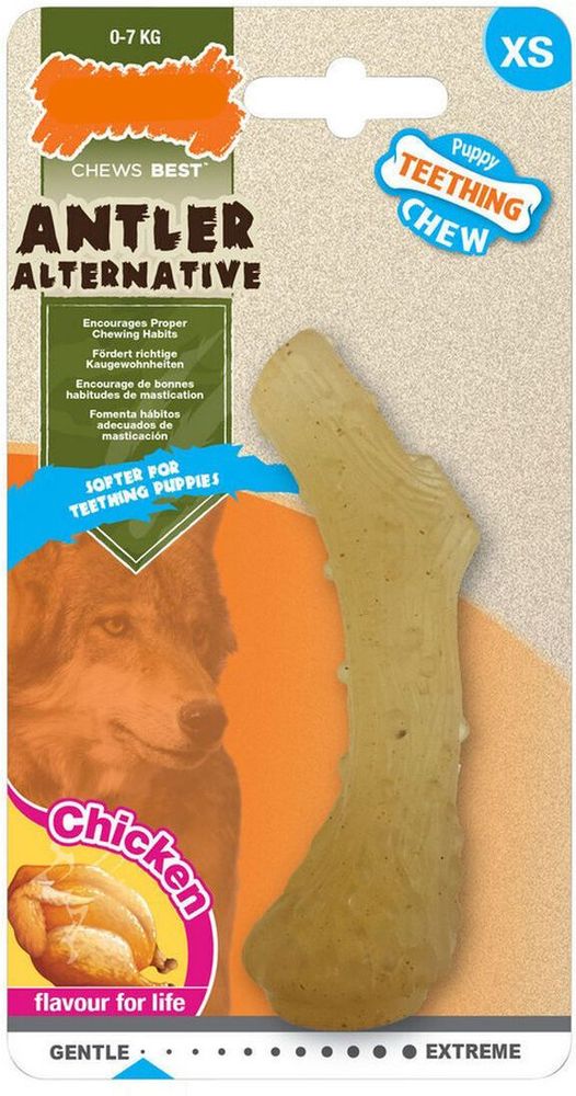 NYLABONE ΜΑΣΗΤΙΚΟ ΠΑΙΧΝΙΔΙ NYLABONE PUPPY ANTLER XS NMPA