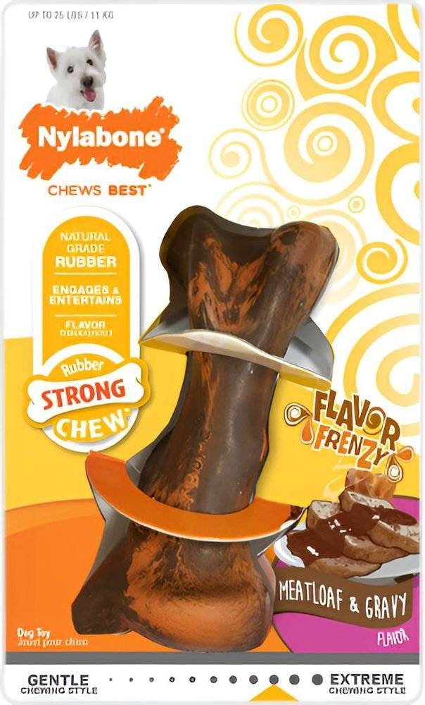 ΜΑΣΗΤΙΚΟ ΠΑΙΧΝΙΔΙ NYLABONE STRONG CHEW BONE BEEF - GRAVY S