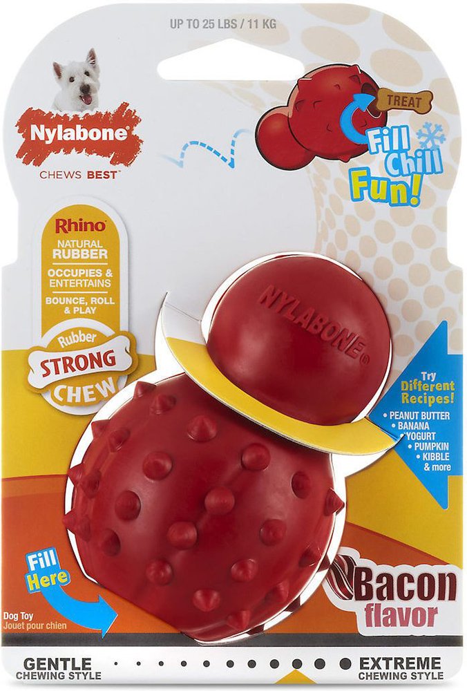 NYLABONE ΜΑΣΗΤΙΚΟ ΠΑΙΧΝΙΔΙ NYLABONE BACON STRONG CONE CHEW SMALL