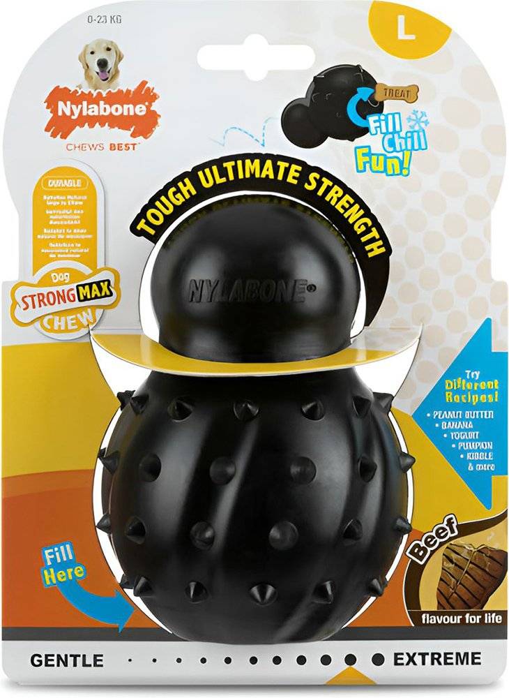 ΜΑΣΗΤΙΚΟ ΠΑΙΧΝΙΔΙ NYLABONE BEEF MAX STRONG CONE CHEW LG