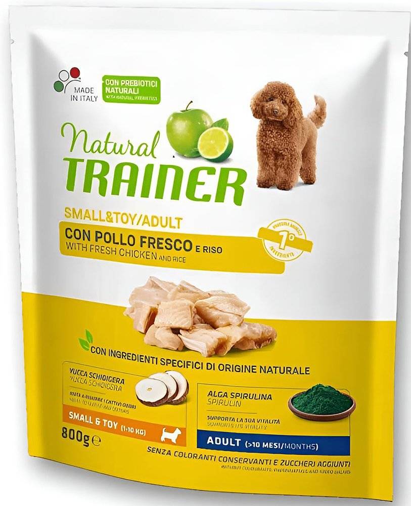 ΤΡΟΦΗ ΣΚΥΛΟΥ TRAINER NATURAL MINI ADULT ΚΟΤΟΠΟΥΛΟ (800GR)