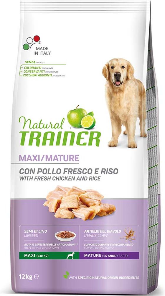 ΤΡΟΦΗ ΣΚΥΛΟΥ TRAINER NATURAL MAXI MATURITY ΚΟΤΟΠΟΥΛΟ (12KG)