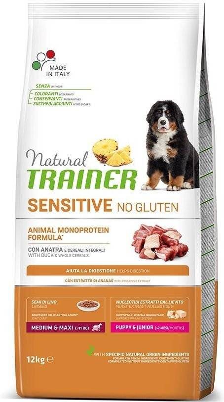 ΤΡΟΦΗ ΣΚΥΛΟΥ TRAINER SENSITIVE PUPPY JUNIOR M/M ΠΑΠΙΑ (12KG)
