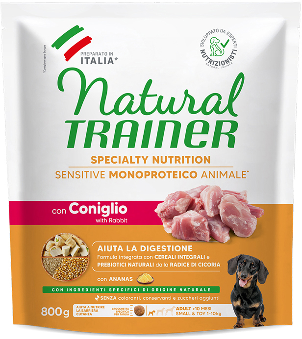 ΤΡΟΦΗ ΣΚΥΛΟΥ TRAINER SENSITIVE ADULT ΜΙΝΙ NO GLUTEN ΚΟΥΝΕΛΙ (800GR)
