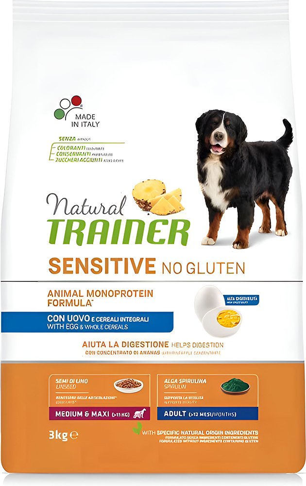 TRAINER ΤΡΟΦΗ ΣΚΥΛΟΥ TRAINER SENSITIVE NO GLUTEN ADULT M/M ΑΒΓΟ (3KG)
