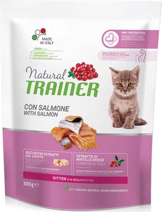 ΤΡΟΦΗ ΓΑΤΑΣ TRAINER NATURAL CAT KITTEN ΣΟΛΩΜΟΣ (300GR)