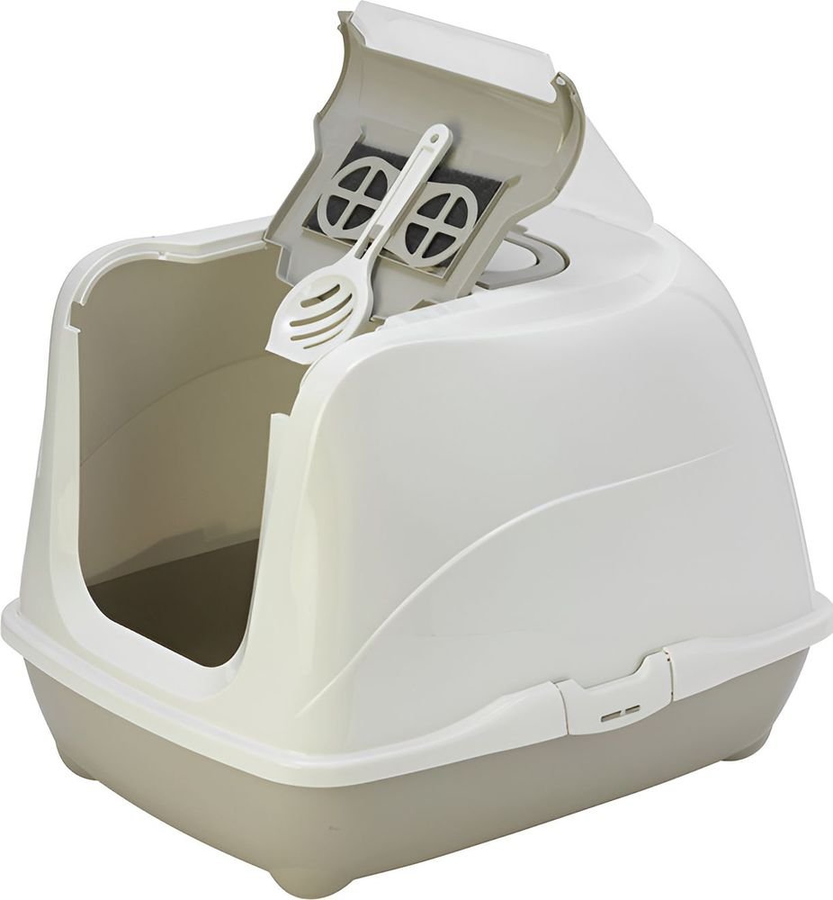 MPS ΤΟΥΑΛΕΤΑ ΓΑΤΑΣ MODERNA FLIP CAT JUMBO ΚΛΕΙΣΤΗ ΓΚΡΙ (57,6X43,9X41CM)