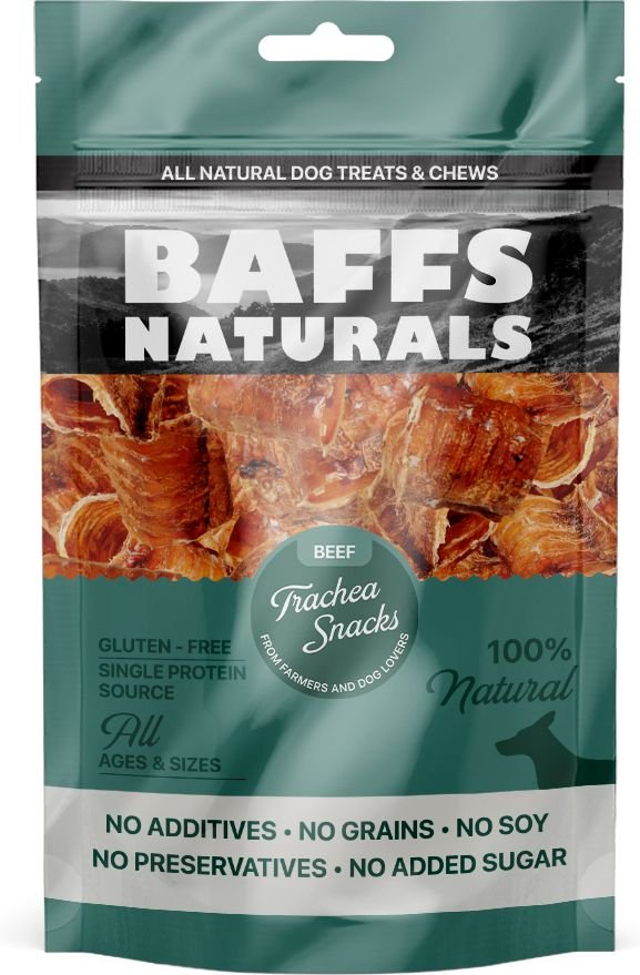 BAFFS NATURALS ΣΝΑΚ BAFFS NATURALS ΤΡΑΧΕΙΑ ΒΟΔΙΝΟΥ (100GR)