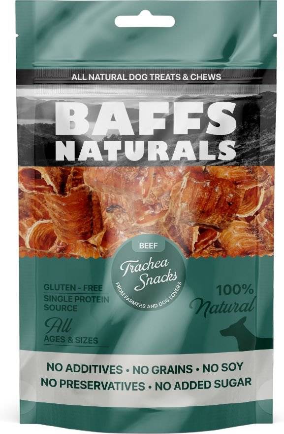 ΣΝΑΚ BAFFS NATURALS ΤΡΑΧΕΙΑ ΒΟΔΙΝΟΥ (100GR)