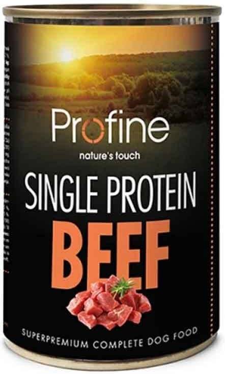 ΚΟΝΣΕΡΒΑ PROFINE SINGLE PROTEIN ΒΟΔΙΝΟ (400GR)