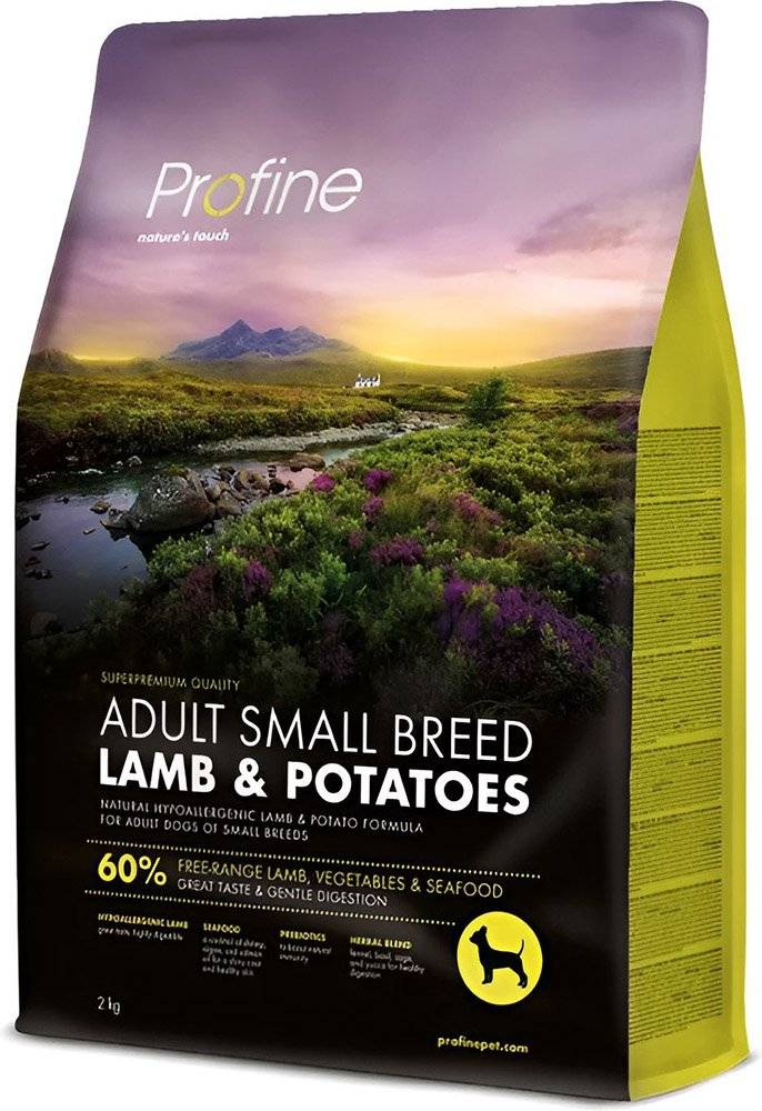 ΤΡΟΦΗ PROFINE ADULT SMALL BREED ΑΡΝΙ - ΠΑΤΑΤΑ (2KG)