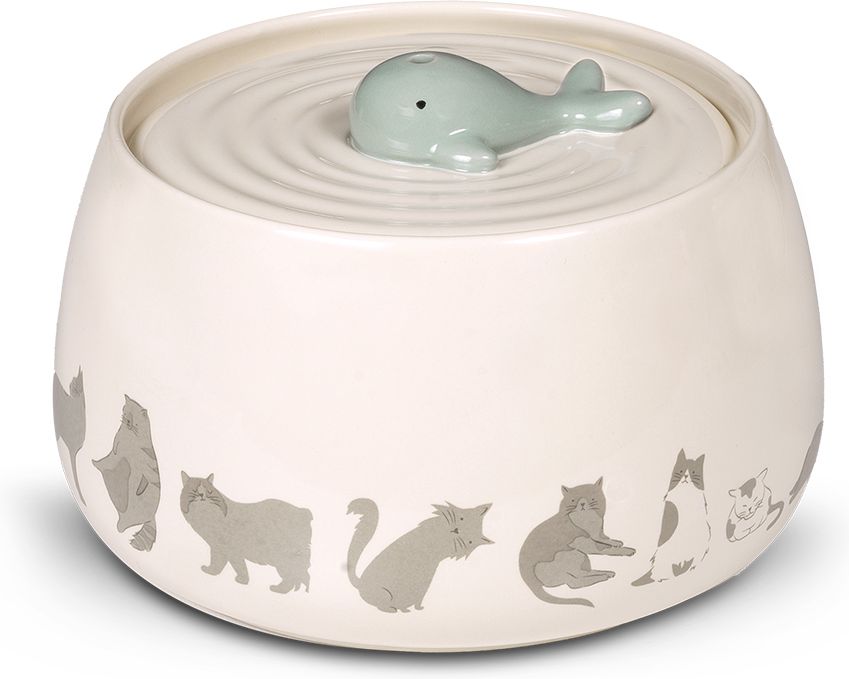 GLEE ΣΥΝΤΡΙΒΑΝΙ ΝΕΡΟΥ GLEE ΚΕΡΑΜΙΚΟ ΕΚΡΟΥ ΓΚΡΙ WHALE (1200ML)