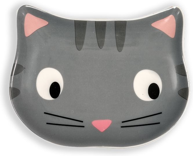 GLEE ΠΙΑΤΟ GLEE ΚΕΡΑΜΙΚΟ ΓΚΡI KITTY (17X14X2,5CM)