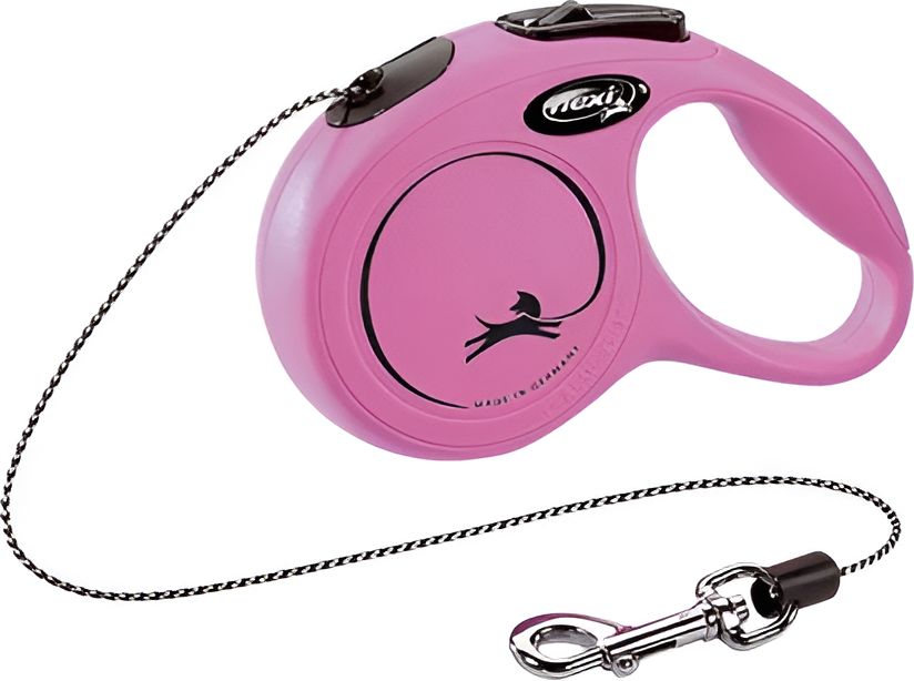 FLEXI ΟΔΗΓΟΣ FLEXI CLASSIC ΚΟΡΔΟΝΙ ΡΟΖ XSMALL (3Μ ΕΩΣ 8ΚG)