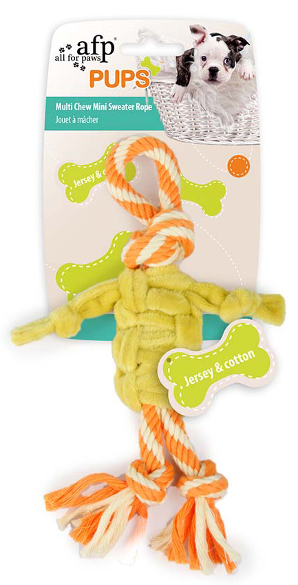 AFP ΠΑΙΧΝΙΔΙ ΣΚΥΛΟΥ AFP MULTI CHEW MINI SWEATER ROPE (22X14X3CM)