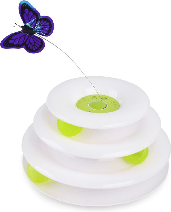 AFP ΠΑΙΧΝΙΔΙ ΓΑΤΑΣ AFP INTERACTIVETOWER WITH BUTTERFLY USB ( 25X25X8CM)