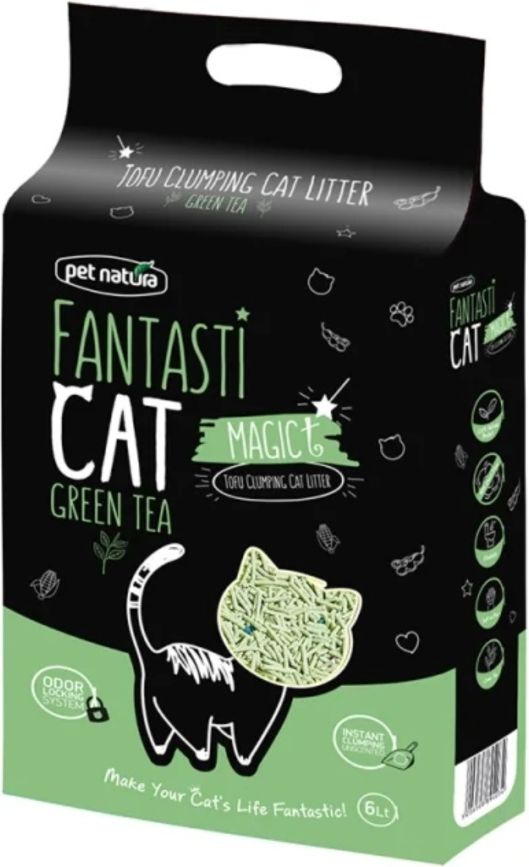 PET NATURA ΑΜΜΟΣ PET NATURA FANTASTICAT TOFU ΠΡΑΣΙΝΟ ΤΣΑΙ (6LT)