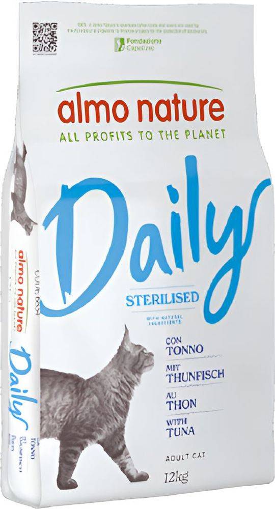 ΞΗΡΑ ΤΡΟΦΗ ΓΑΤΑΣ ALMO NATURE STERILIZED ΤΟΝΟΣ (12KG)