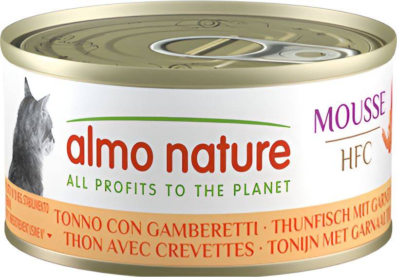 ΚΟΝΣΕΡΒΑ ΓΑΤΑΣ ALMO NATURE ΤΟΝΟΣ ΓΑΡΙΔΕΣ (70GR)
