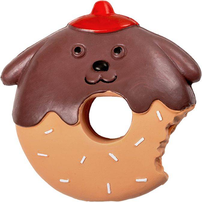 ΠΑΙΧΝΙΔΙ ΣΚΥΛΟΥ GLEE DONAT LATEX (14CM)
