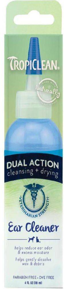 ΤΖΕΛ ΚΑΘΑΡΙΣΜΟΥ ΑΥΤΙΩΝ TROPICLEAN DUAL ACTION EAR CLEANER (118ML)