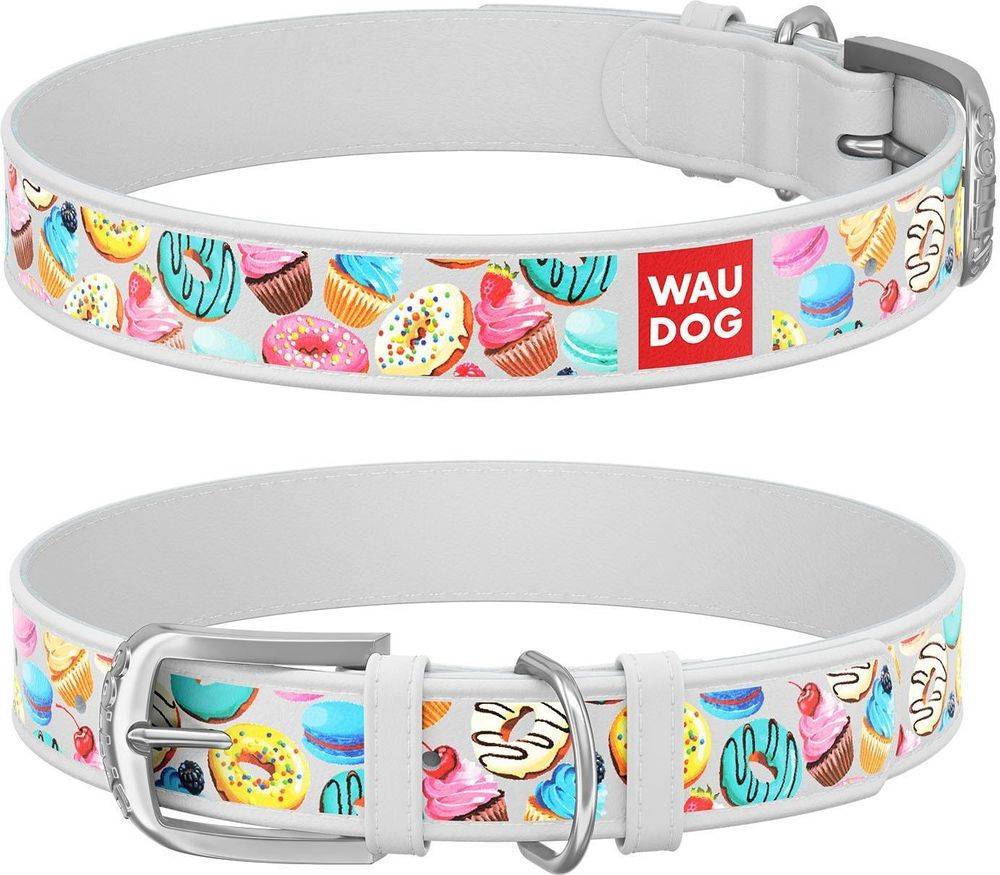 ΠΕΡΙΛΑΙΜΙΟ WAUDOG DONUTS ΛΕΥΚΟ (25MM / 38-49CM)