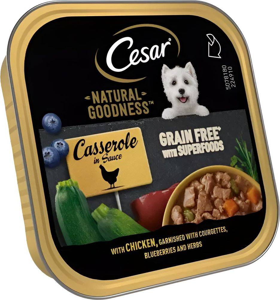 ΚΟΝΣΕΡΒΑ ΣΚΥΛΟΥ CESAR NATURAL GOODNESS ΚΟΤΟΠΟΥΛΟ (100GR)