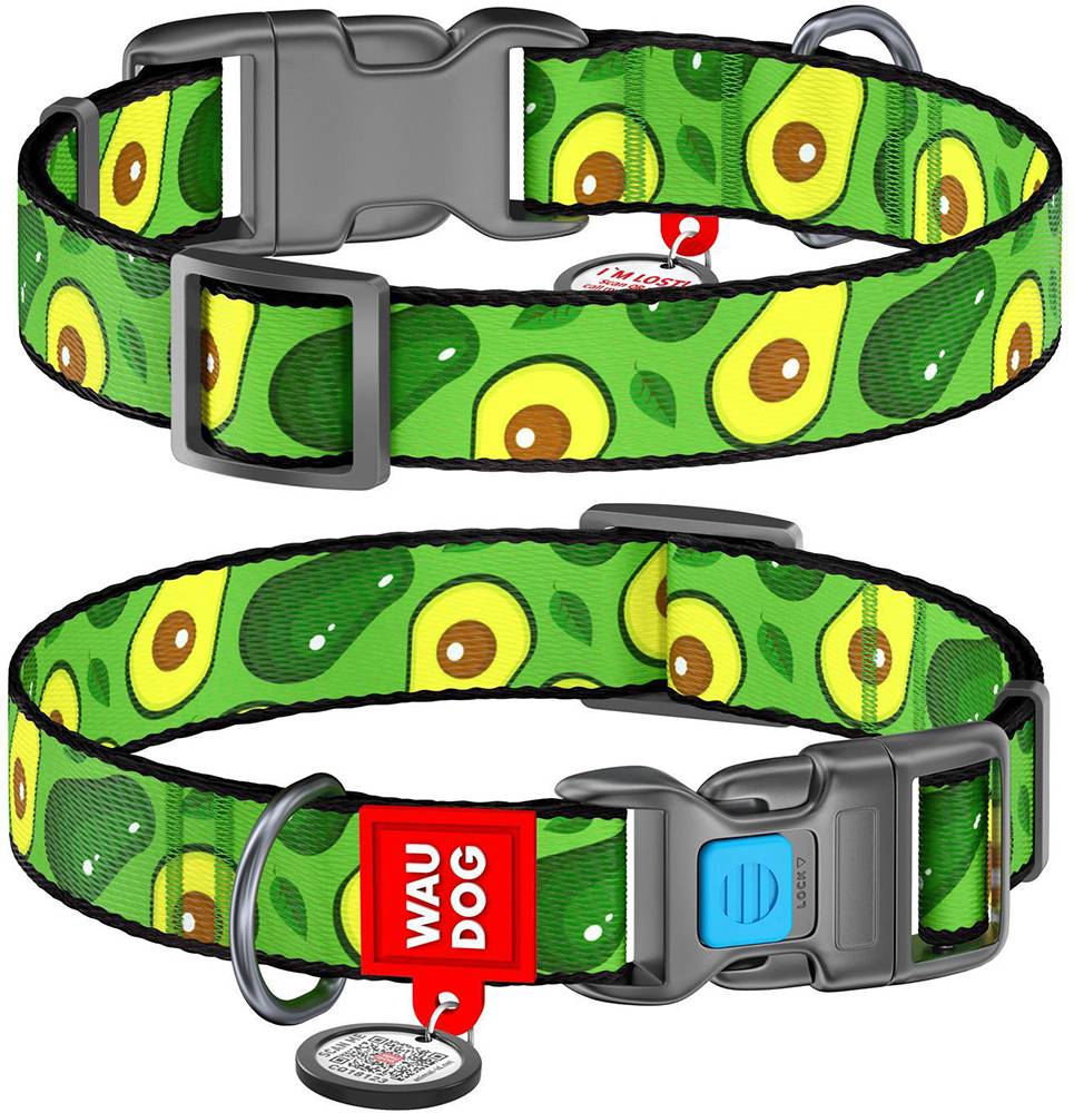 ΠΕΡΙΛΑΙΜΙΟ WAUDOG AVOCADO PLASTIC FASTEX (5MM / 23-35CM)