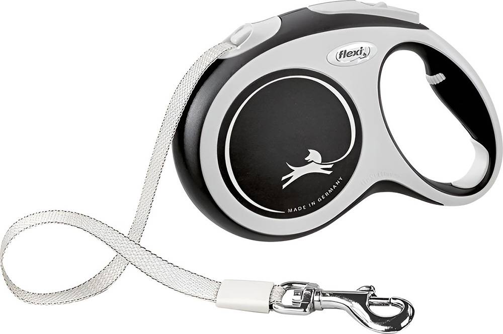 ΟΔΗΓΟΣ FLEXI COMFORT TAPE LEAD LARGE ΜΑΥΡΟ (5M ΕΩΣ 50KG)