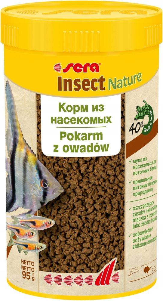 ΤΡΟΦΗ ΨΑΡΙΩΝ SERA INSECT NATURE (1,5MM /250ML)