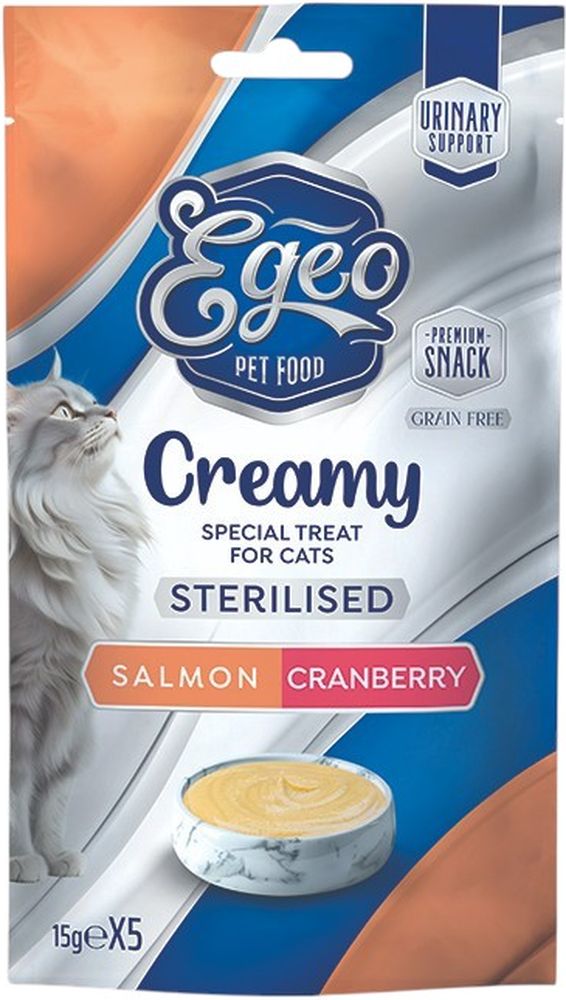 ΦΑΚΕΛΑΚΙ EGEO CREAMY STERILISED ΣΟΛΟΜΟΣ ΜΕ CRANBERRY (75GR)