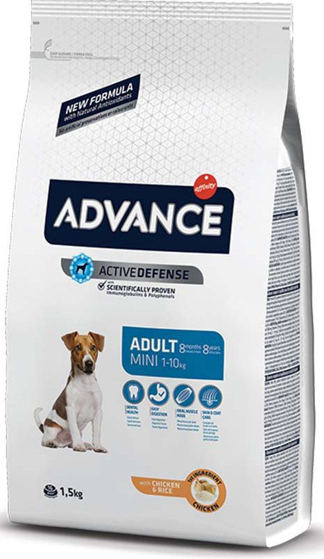 ΤΡΟΦΗ ADVANCE MINI ADULT ΚΟΤΟΠΟΥΛΟ (1,5KG)