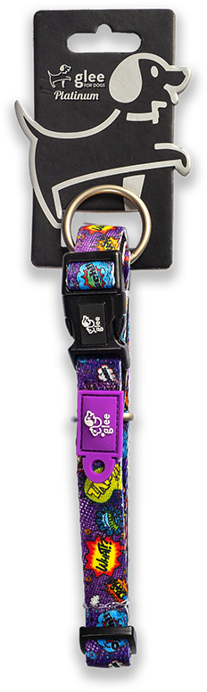 ΠΕΡΙΛΑΙΜΙΟ GLEE PLATINUM PURPLE BOOM (XSMALL 1X20CM-35CM)