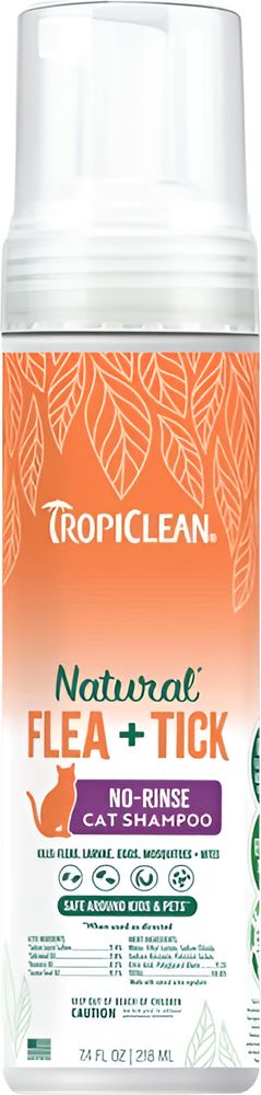 ΣΑΜΠΟΥΑΝ TROPICLEAN FLEA - TICK SHAMPOO ΧΩΡΙΣ ΞΕΒΓΑΛΜΑ (220ML)