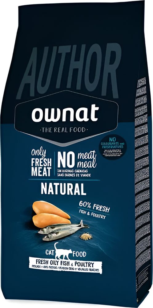 ΤΡΟΦΗ ΓΑΤΑΣ OWNAT AUTHOR CAT ΜΕ ΛΙΠΑΡΟ ΨΑΡΙ - ΠΟΥΛΕΡΙΚΑ (1,5KG)