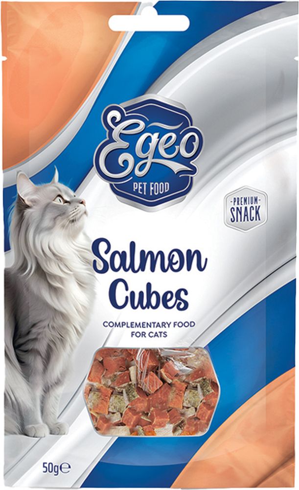 ΛΙΧΟΥΔΙΕΣ ΓΑΤΑΣ EGEO BITES ADULT ΣΟΛΟΜΟΣ ΜΕ ΔΕΡΜΑ (50GR)