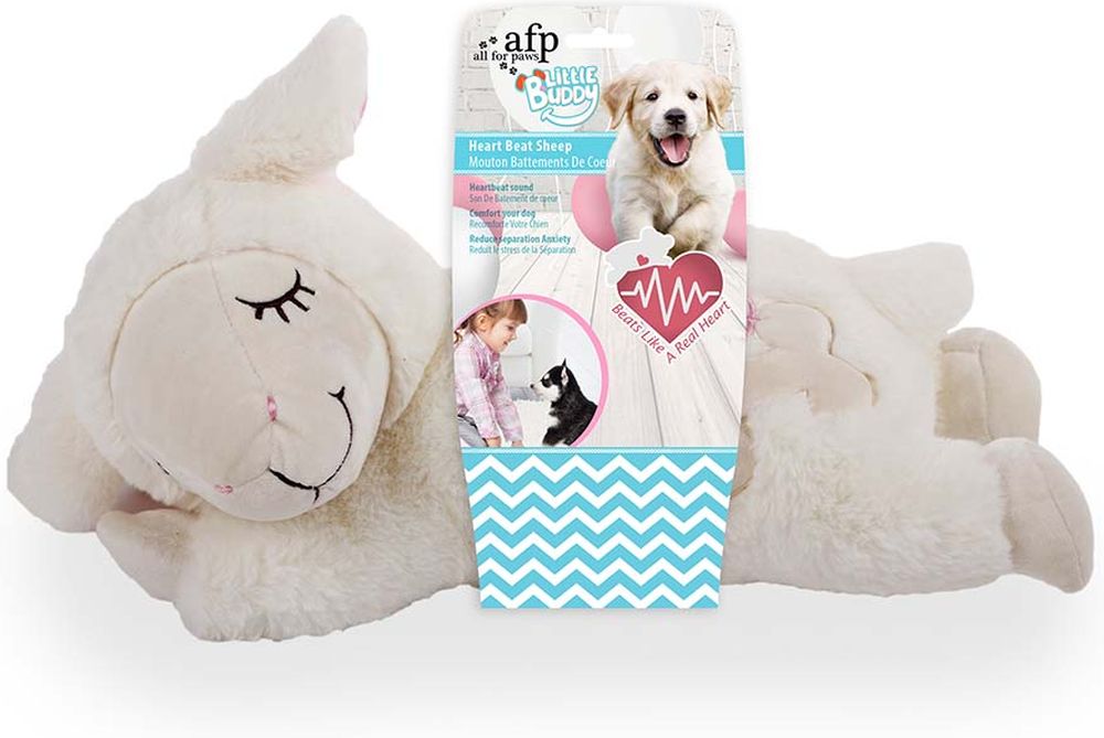 ΠΑΙΧΝΙΔΙ ΣΚΥΛΟΥ AFP LITTLE BUDDY HEART BEAT SHEEP (38X23X18CM)