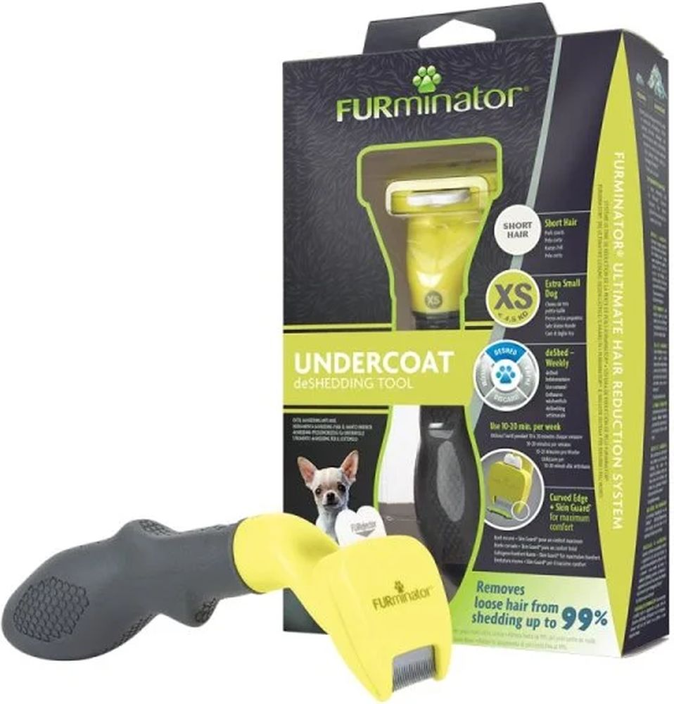 ΒΟΥΡΤΣΑ FURMINATOR TOY ΜΑΥΡΟ ΚΙΤΡΙΝΟ ΜΑΚΡΥΤΡΙΧΑ