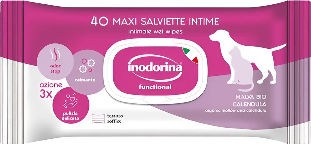 ΜΑΝΤΗΛΑΚΙΑ ΚΑΘΑΡΙΣΜΟΥ INODORINA INTIMATE ΓΙΑ ΤΗΝ ΕΥΑΙΣΘΗΤΗ ΠΕΡΙΟΧΗ (40ΤΜΧ)