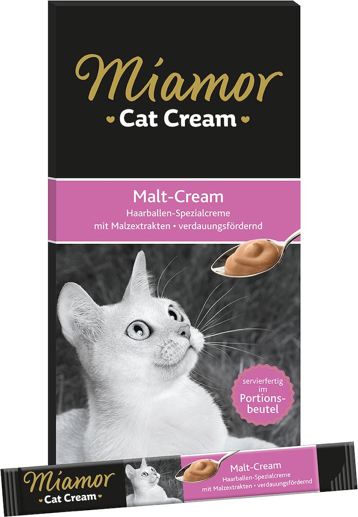 ΣΝΑΚ ΓΑΤΑΣ MIAMOR MALT CREAM ΠΟΥΛΕΡΙΚΑ (6X15GR)