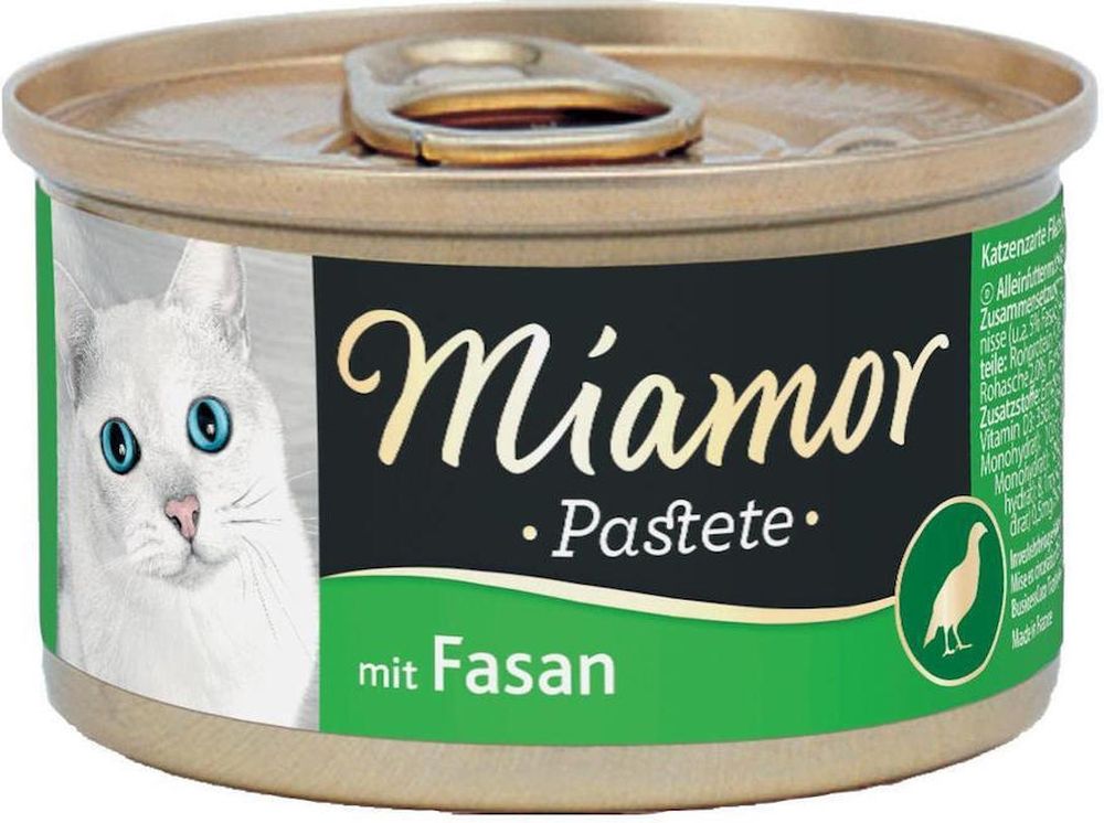 ΚΟΝΣΕΡΒΑ ΓΑΤΑΣ MIAMOR PASTETE ΦΑΣΙΑΝΟΣ (85GR)