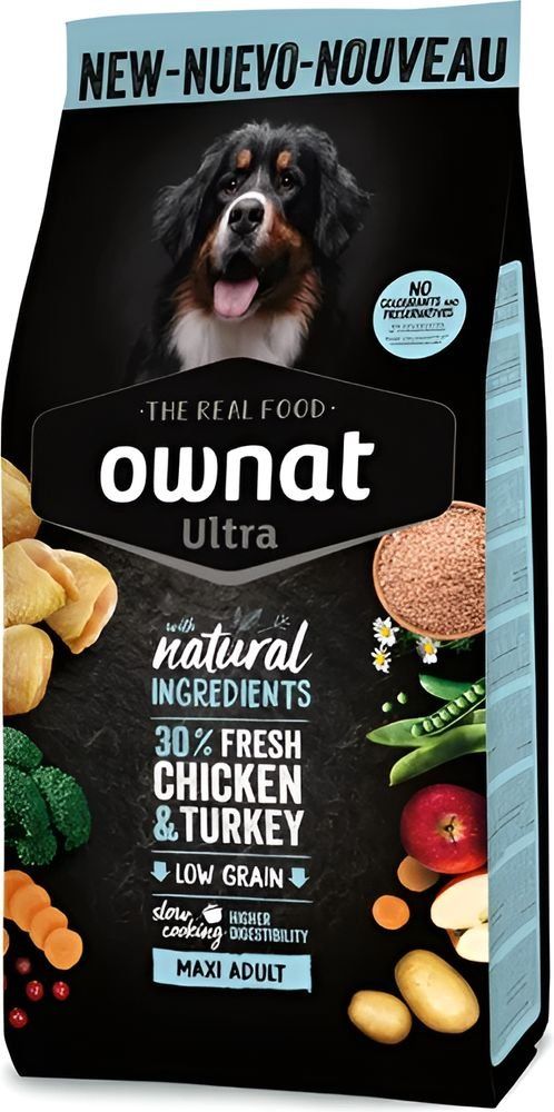ΤΡΟΦΗ ΣΚΥΛΟΥ OWNAT ULTRA MAXI ADULT ΚΟΤΟΠΟΥΛΟ - ΓΑΛΟΠΟΥΛΑ (3KG)