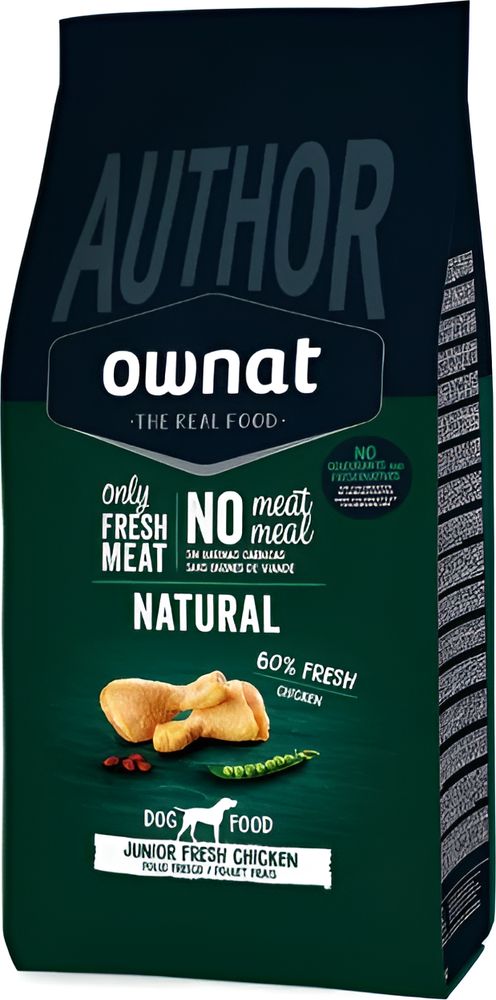 ΤΡΟΦΗ ΣΚΥΛΟΥ OWNAT AUTHOR DOG JUNIOR ΜΕ ΦΡΕΣΚΟ ΚΟΤΟΠΟΥΛΟ (10KG)